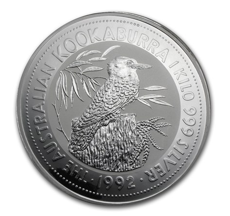 1992澳洲笑鴗鳥銀幣(1kg)